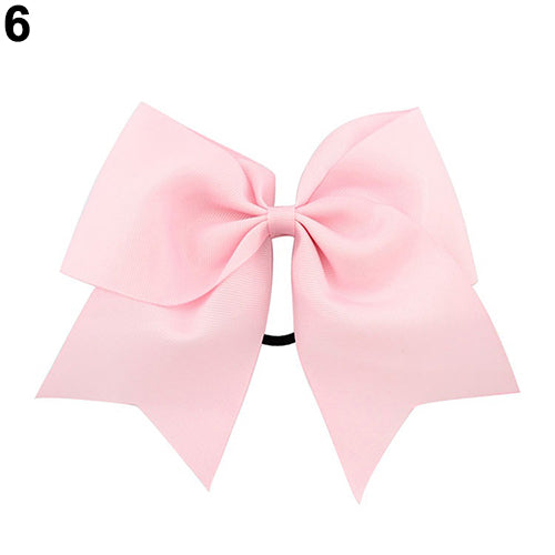 Sweet Baby Kids Girls Ponytail Holder Hair Tie Bowknot Decor Elastic Band Headband