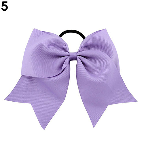 Sweet Baby Kids Girls Ponytail Holder Hair Tie Bowknot Decor Elastic Band Headband