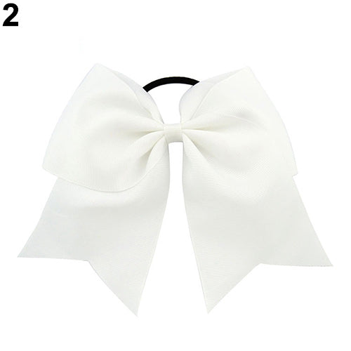 Sweet Baby Kids Girls Ponytail Holder Hair Tie Bowknot Decor Elastic Band Headband