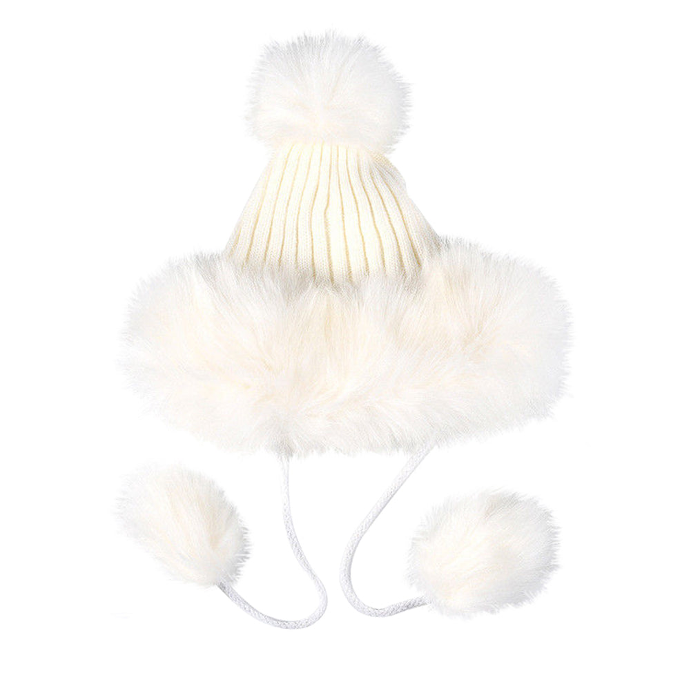 Women Fashion Knitted Ball Pom Pom Cute Lady Thick Beanie Hat Warm Cap Gift