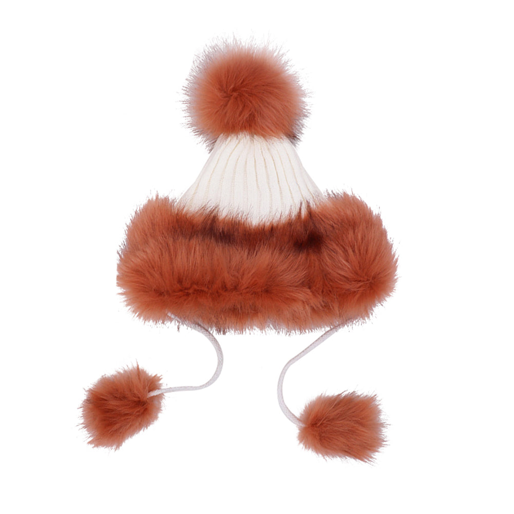 Women Fashion Knitted Ball Pom Pom Cute Lady Thick Beanie Hat Warm Cap Gift