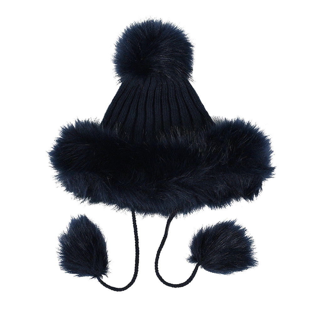 Women Fashion Knitted Ball Pom Pom Cute Lady Thick Beanie Hat Warm Cap Gift