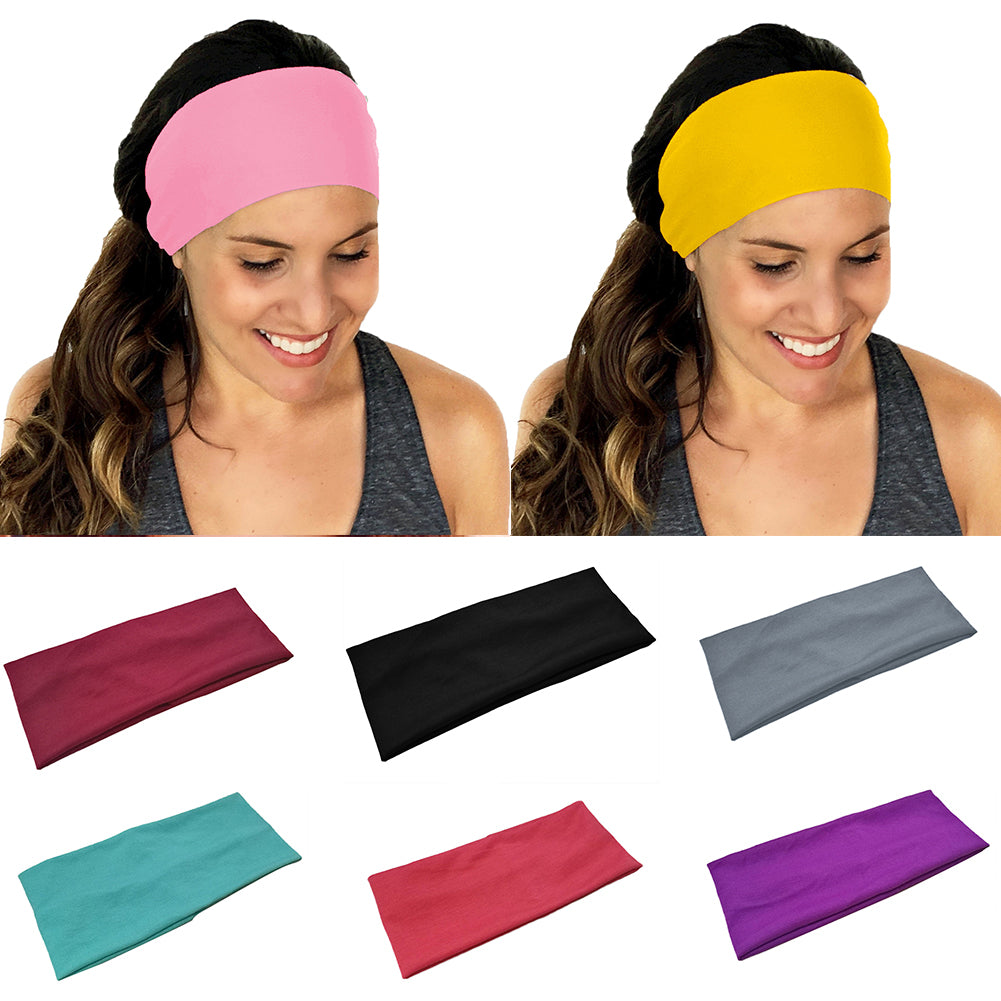 Men Women Sweat Absorbent Breathable Gym Yoga Hair Band Sports Headband