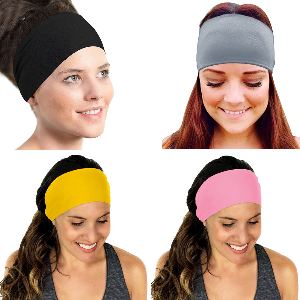 Men Women Sweat Absorbent Breathable Gym Yoga Hair Band Sports Headband