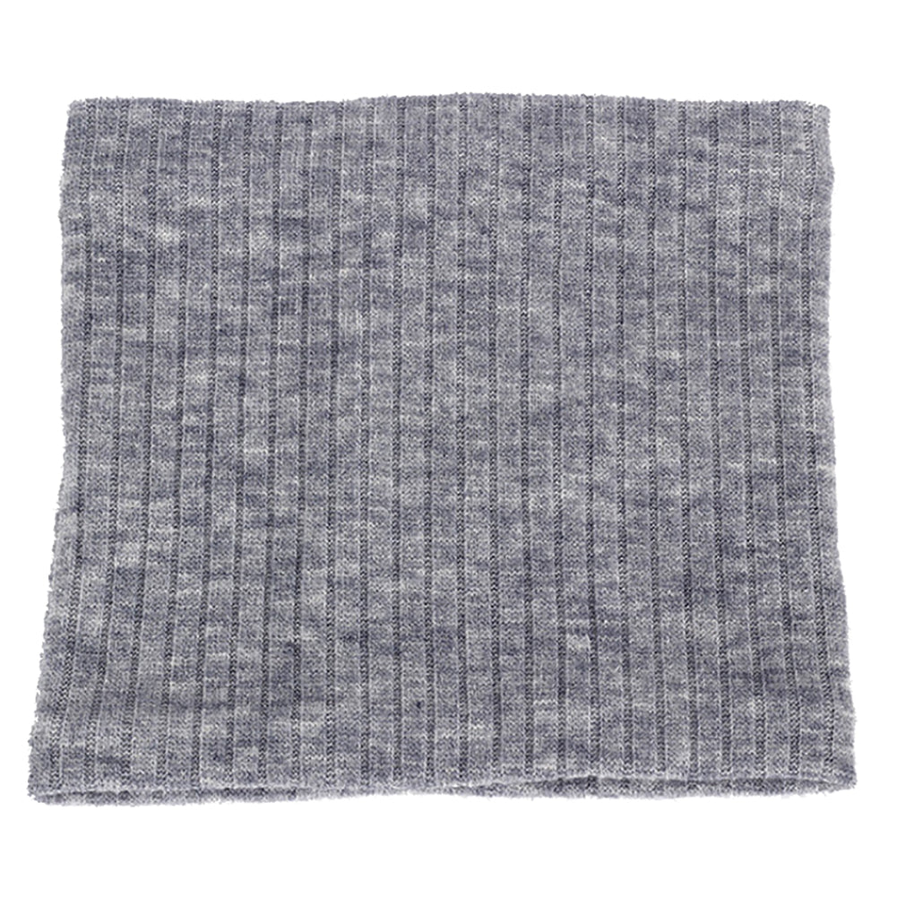 Solid Color Warm Fleece Lining Winter Women Men Knitted Collar O Ring Neck Scarf