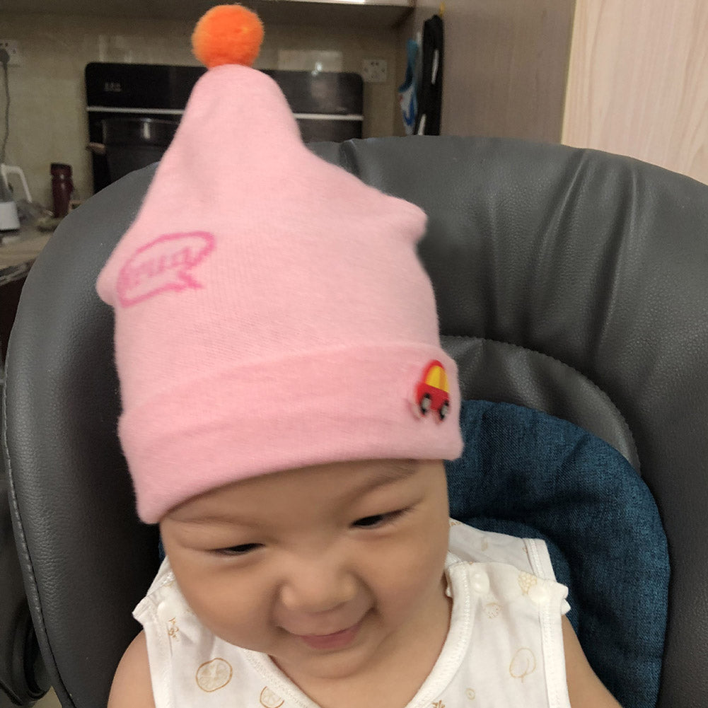 Baby Toddler Kids Boy Girl Autumn Knitted Ball Car Decor Beanie Warm Hat Cap