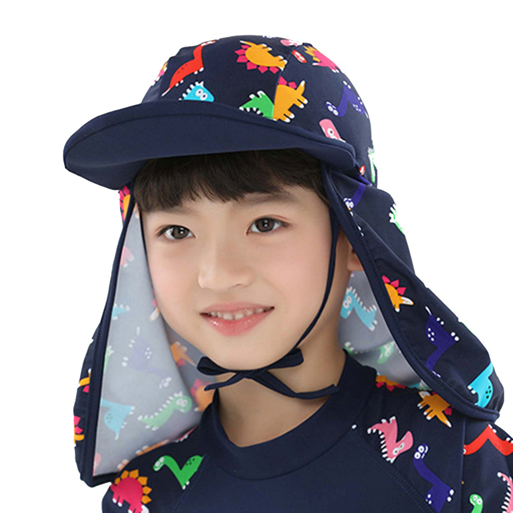 Children Boys Girls Cartoon Animal Sun Hat Kids Outdoor Vacation Beach Flap Cap