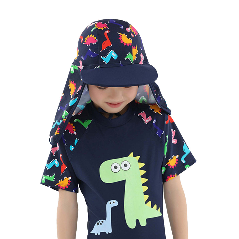 Children Boys Girls Cartoon Animal Sun Hat Kids Outdoor Vacation Beach Flap Cap