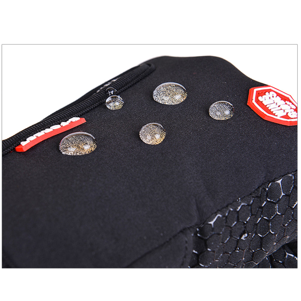 Unisex Full Finger Non-slip Waterproof Touch Screen Fleece Cycling Zipper Gloves