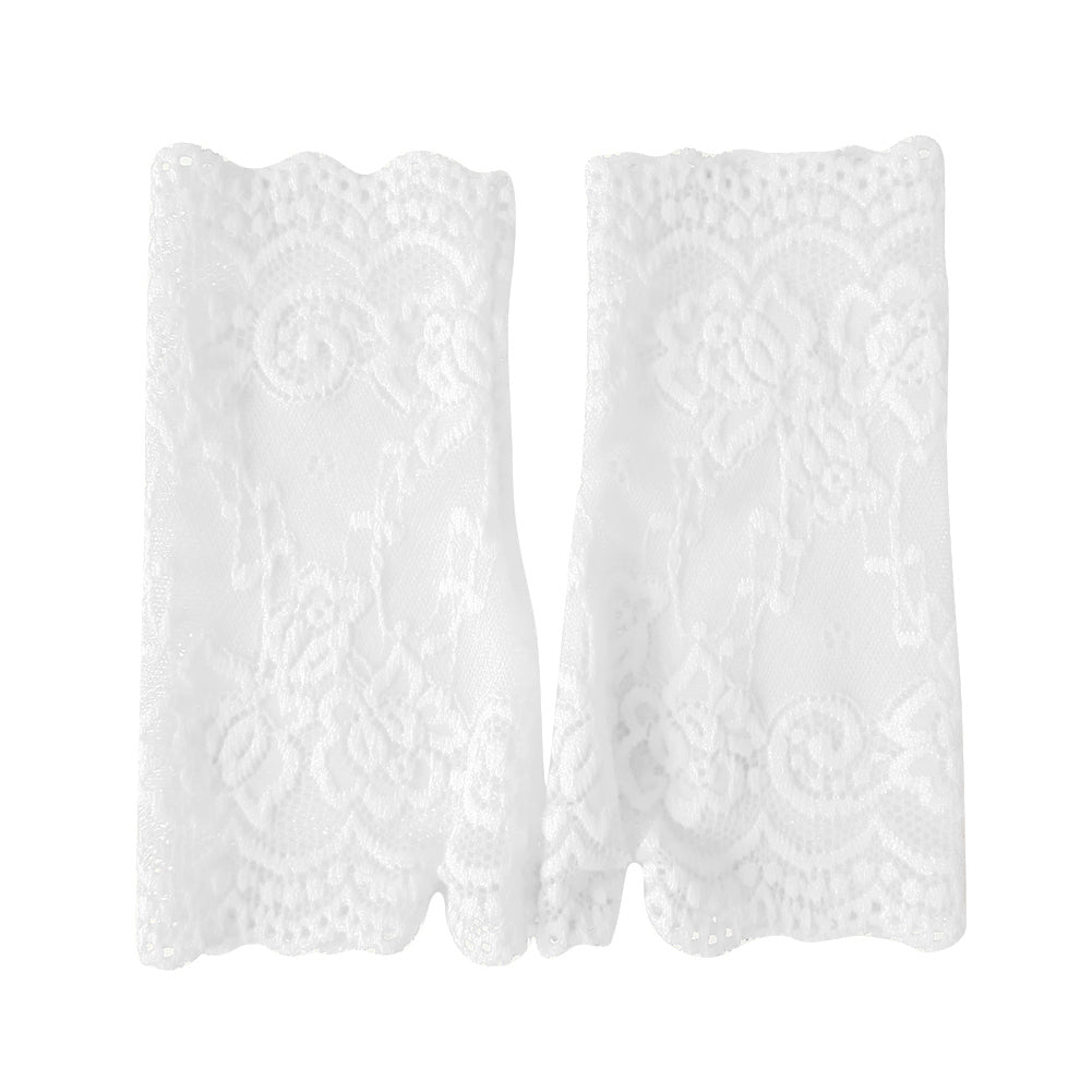 Women Sexy Fingerless Lace Driving Sunscreen UV Protection Wedding Party Gloves