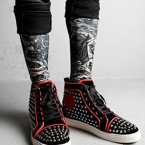 2Pcs Men Women Elastic Fake Cool Temporary Tattoo Long Sleeves Arm Stockings