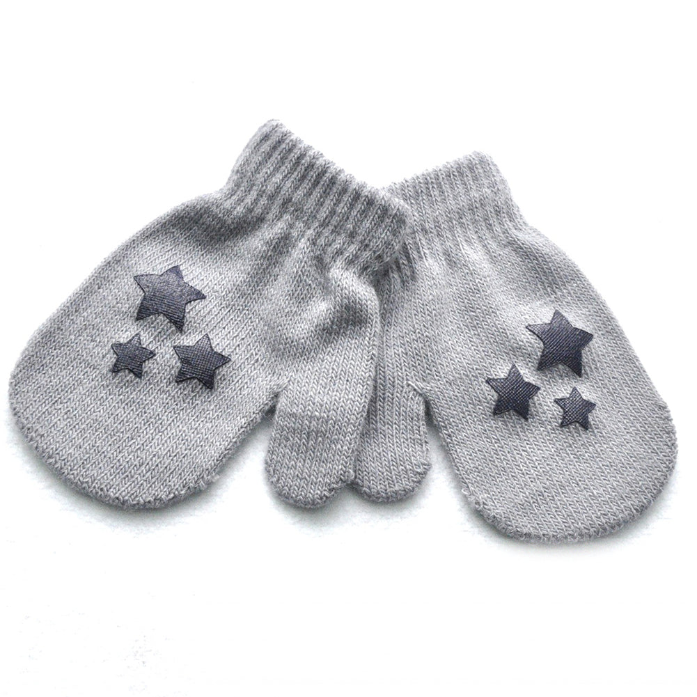 Baby Kid Star Heart Pattern Fashion Gloves Boys Girls Winter Warm Knitted Mitten