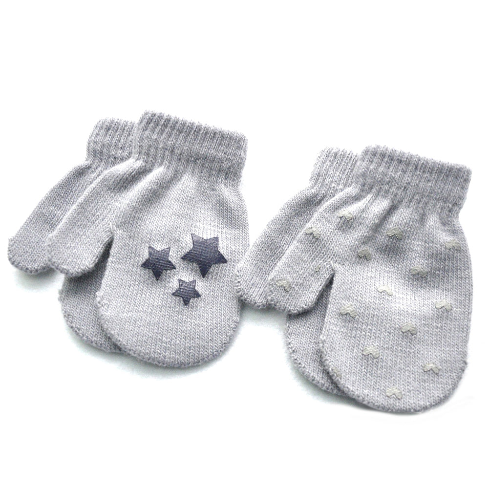 Baby Kid Star Heart Pattern Fashion Gloves Boys Girls Winter Warm Knitted Mitten
