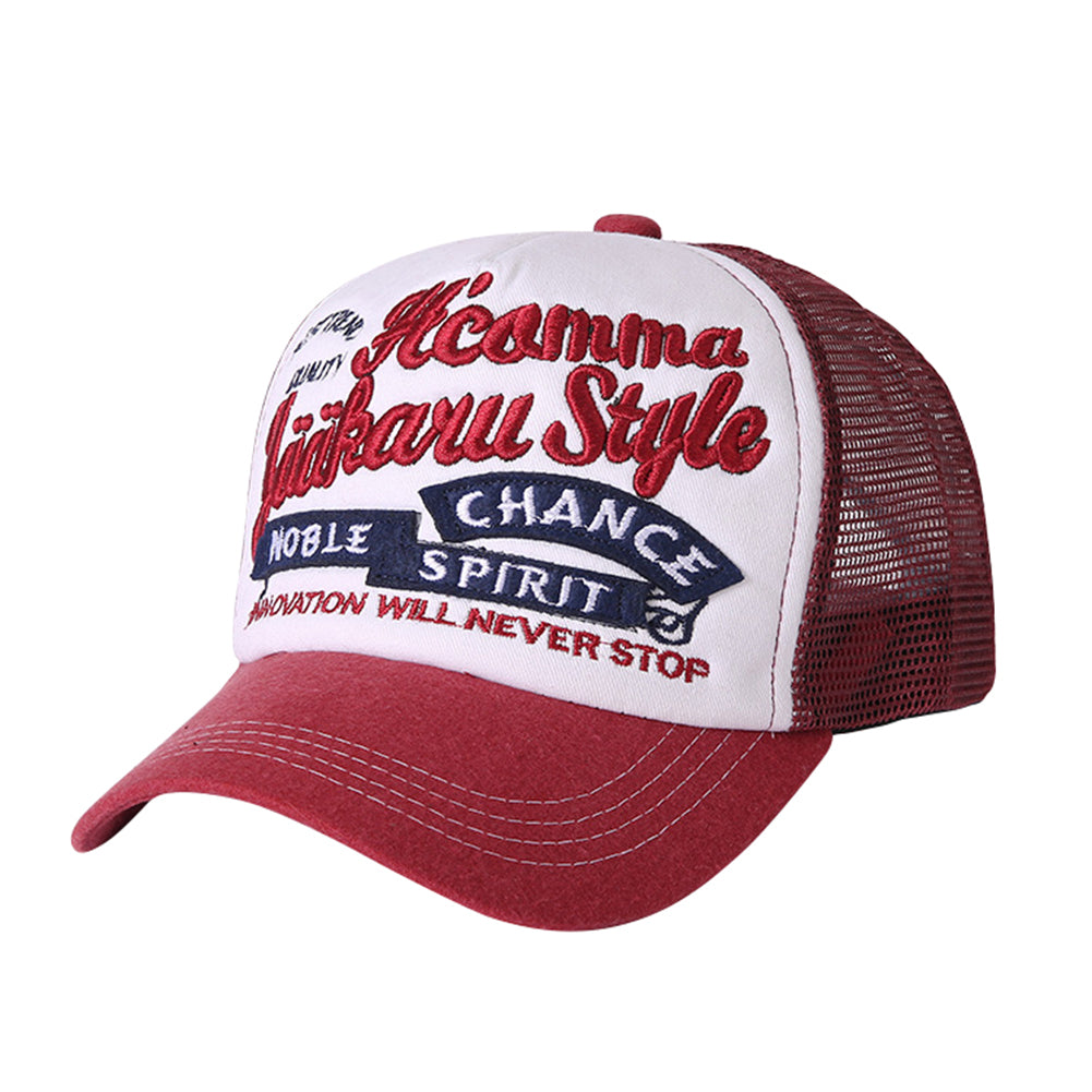 Men Women Outdoor Sports Adjustable Letter Mesh Baseball Caps Snapback Hats