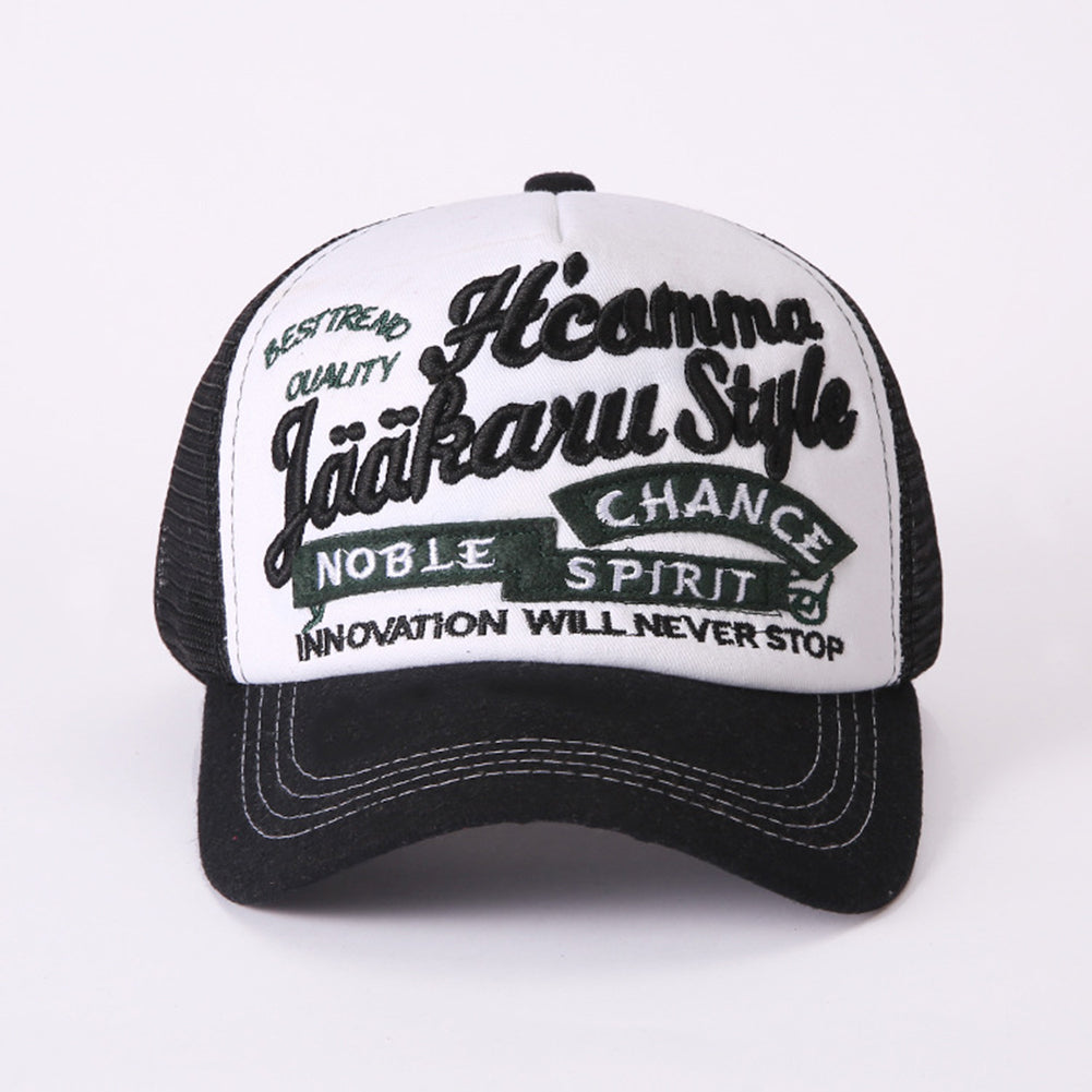 Men Women Outdoor Sports Adjustable Letter Mesh Baseball Caps Snapback Hats