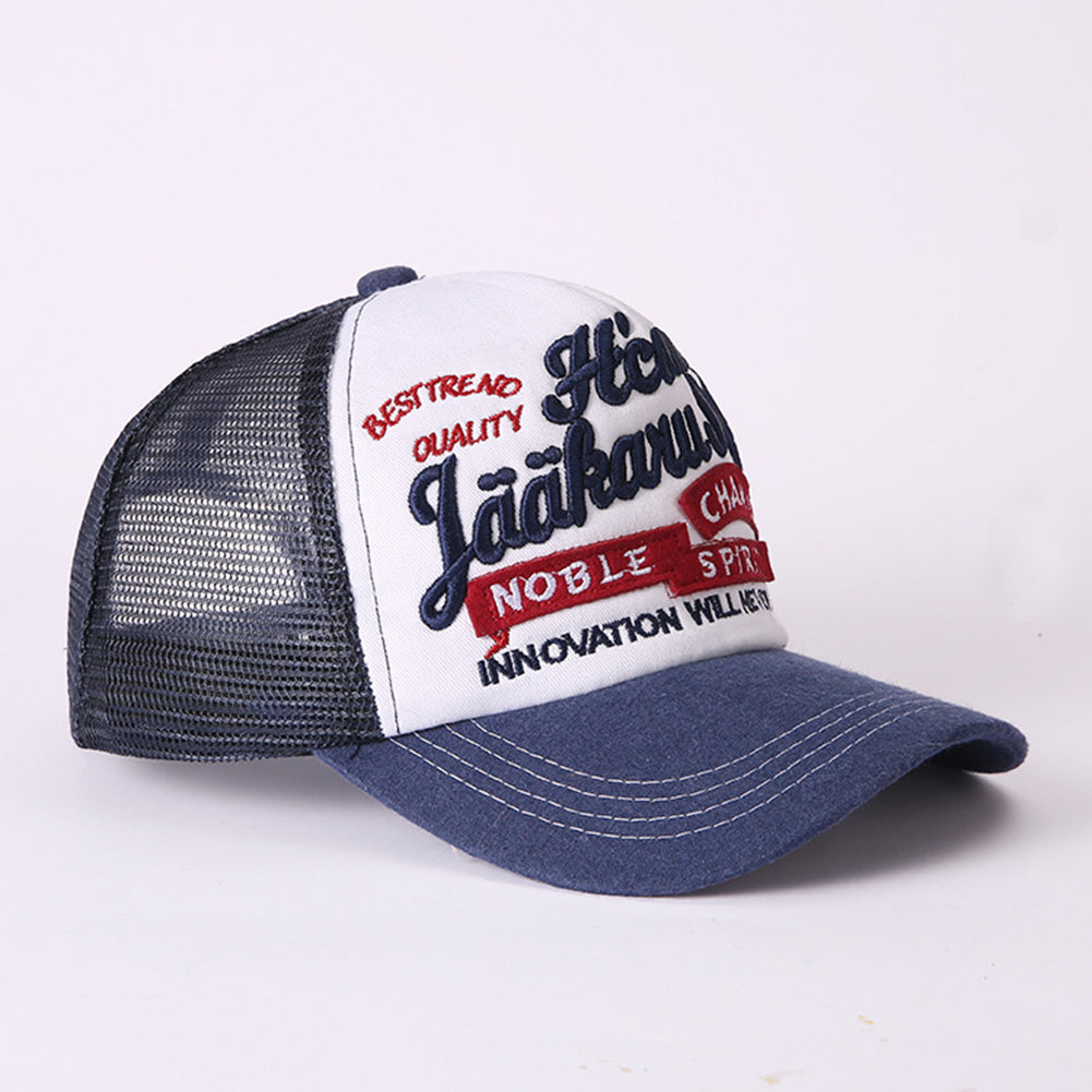 Men Women Outdoor Sports Adjustable Letter Mesh Baseball Caps Snapback Hats