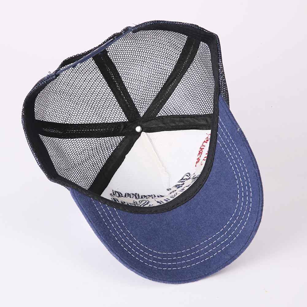 Men Women Outdoor Sports Adjustable Letter Mesh Baseball Caps Snapback Hats