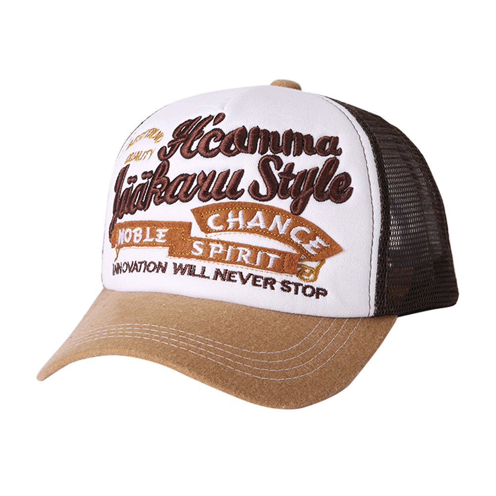 Men Women Outdoor Sports Adjustable Letter Mesh Baseball Caps Snapback Hats