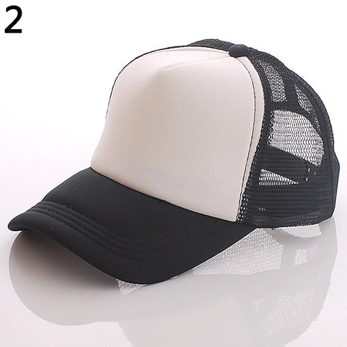 Unisex Attractive Baseball Cap Trucker Mesh Blank Visor Adjustable Sun Hat