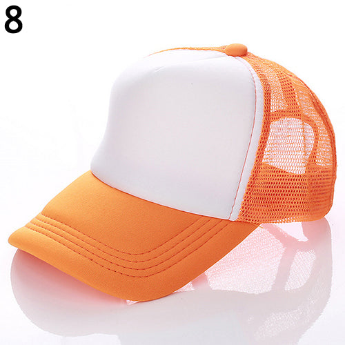Unisex Attractive Baseball Cap Trucker Mesh Blank Visor Adjustable Sun Hat