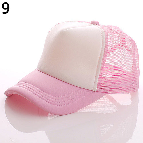 Unisex Attractive Baseball Cap Trucker Mesh Blank Visor Adjustable Sun Hat