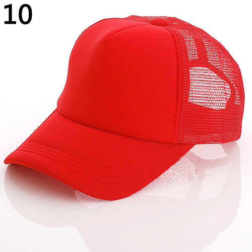 Unisex Attractive Baseball Cap Trucker Mesh Blank Visor Adjustable Sun Hat