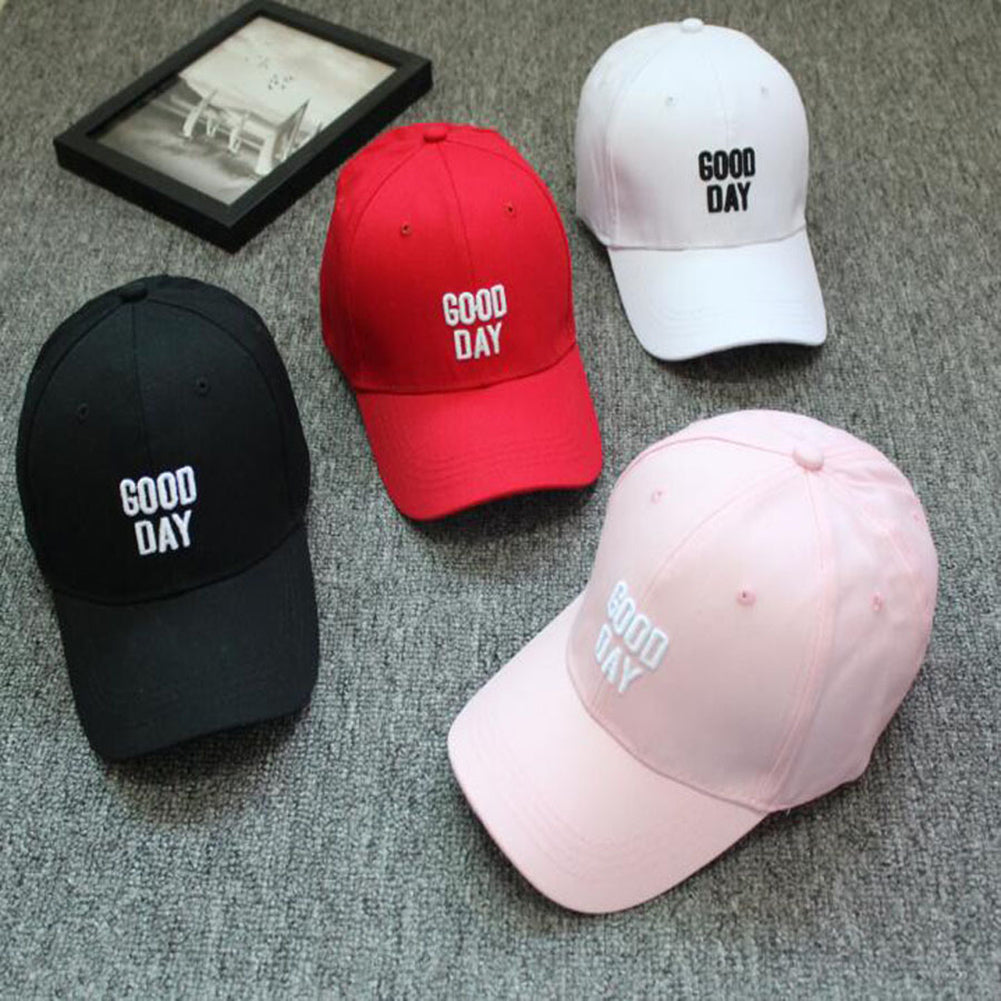 Good Day Letter Embroidered Hip Hop Baseball Cap Snapback Unisex Outdoor Sun Hat