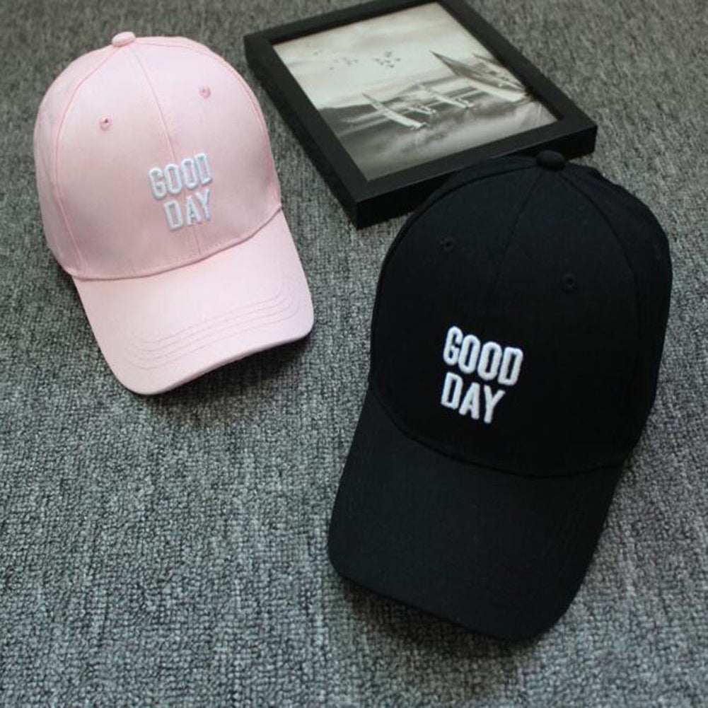Good Day Letter Embroidered Hip Hop Baseball Cap Snapback Unisex Outdoor Sun Hat
