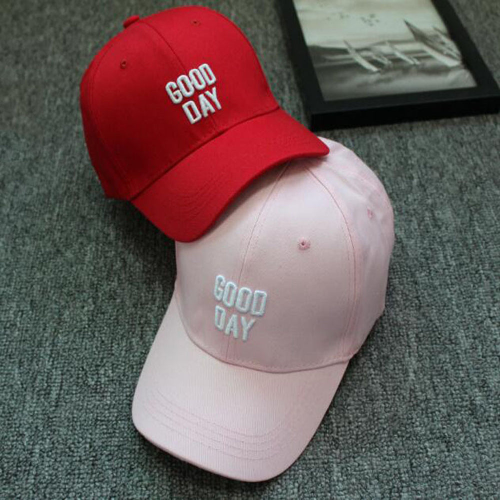 Good Day Letter Embroidered Hip Hop Baseball Cap Snapback Unisex Outdoor Sun Hat
