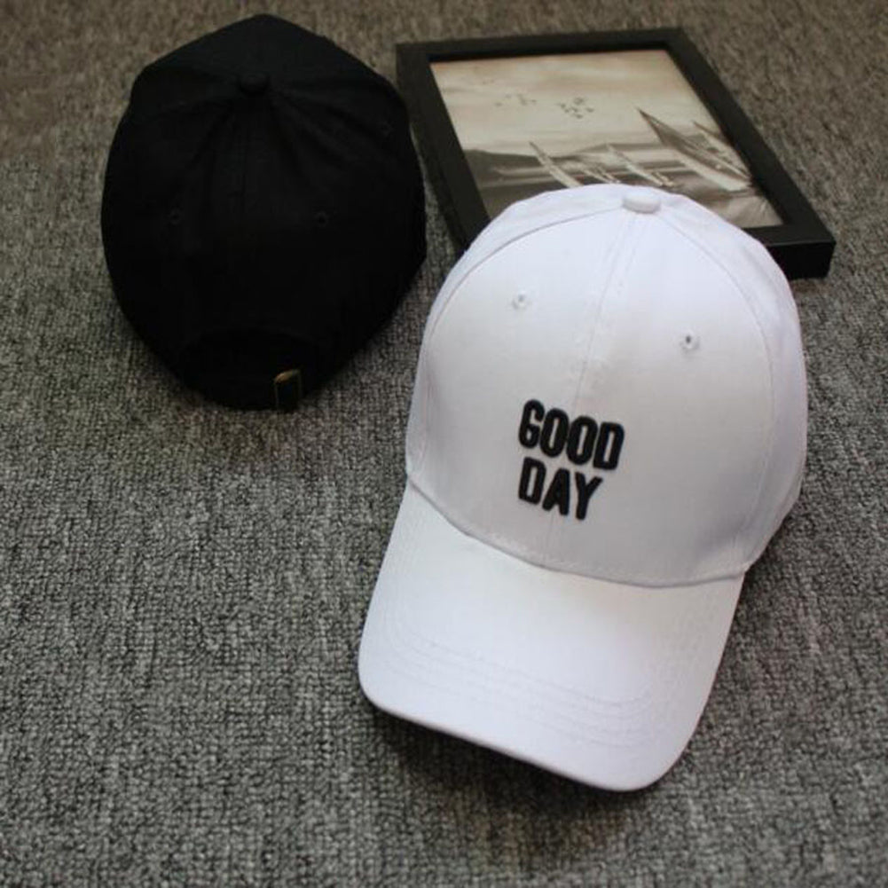 Good Day Letter Embroidered Hip Hop Baseball Cap Snapback Unisex Outdoor Sun Hat