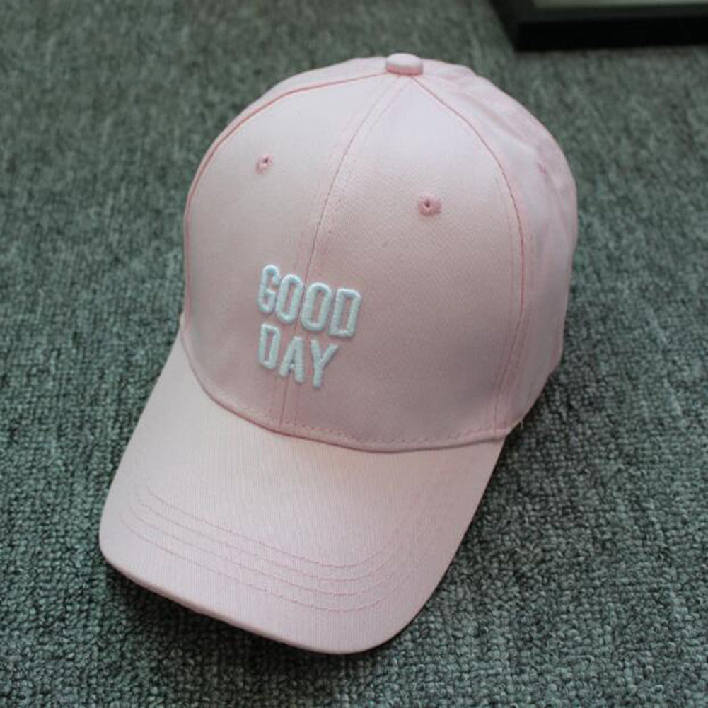 Good Day Letter Embroidered Hip Hop Baseball Cap Snapback Unisex Outdoor Sun Hat