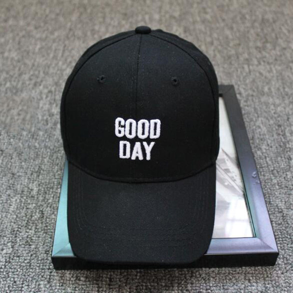 Good Day Letter Embroidered Hip Hop Baseball Cap Snapback Unisex Outdoor Sun Hat