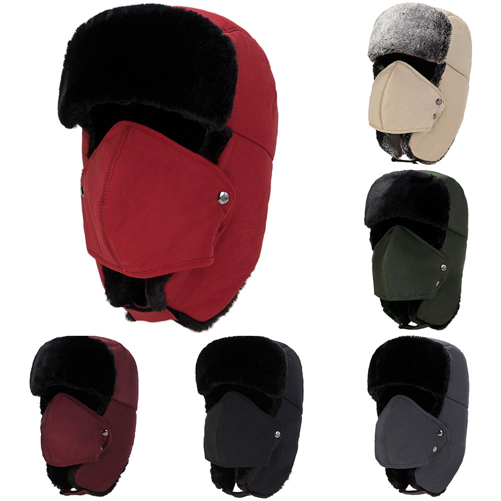 Winter Unisex Balaclava Beanie Cap Face Mask Neck Warmer Windproof Earflap Hat