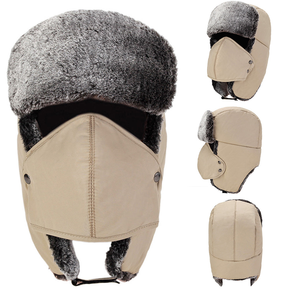 Winter Unisex Balaclava Beanie Cap Face Mask Neck Warmer Windproof Earflap Hat