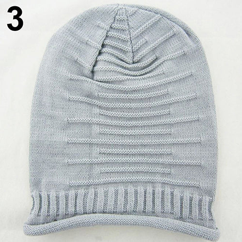 Women Men Knitted Winter Warm Ski Crochet Slouch Beanie Hat Casual Hip Hop Cap