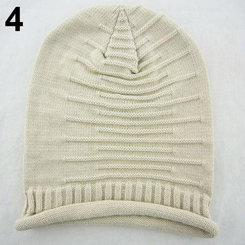 Women Men Knitted Winter Warm Ski Crochet Slouch Beanie Hat Casual Hip Hop Cap