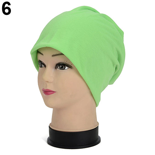 Women Men Fashion Candy Color Cap Hip-Hop Winter Warm Crochet Beanie Hat