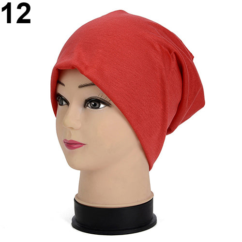 Women Men Fashion Candy Color Cap Hip-Hop Winter Warm Crochet Beanie Hat