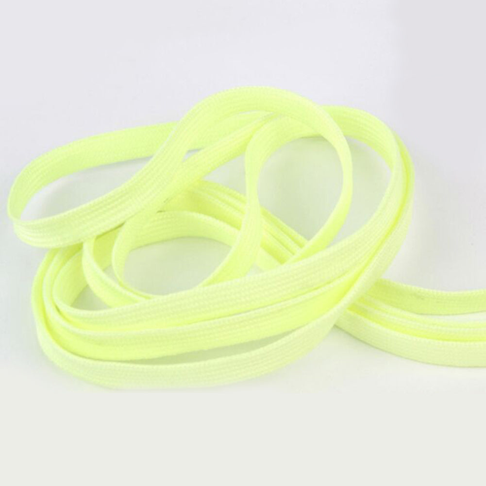 1 Pair Sport Shoes Lace Polyester Neon Color Luminous Fluorescent Shoelaces