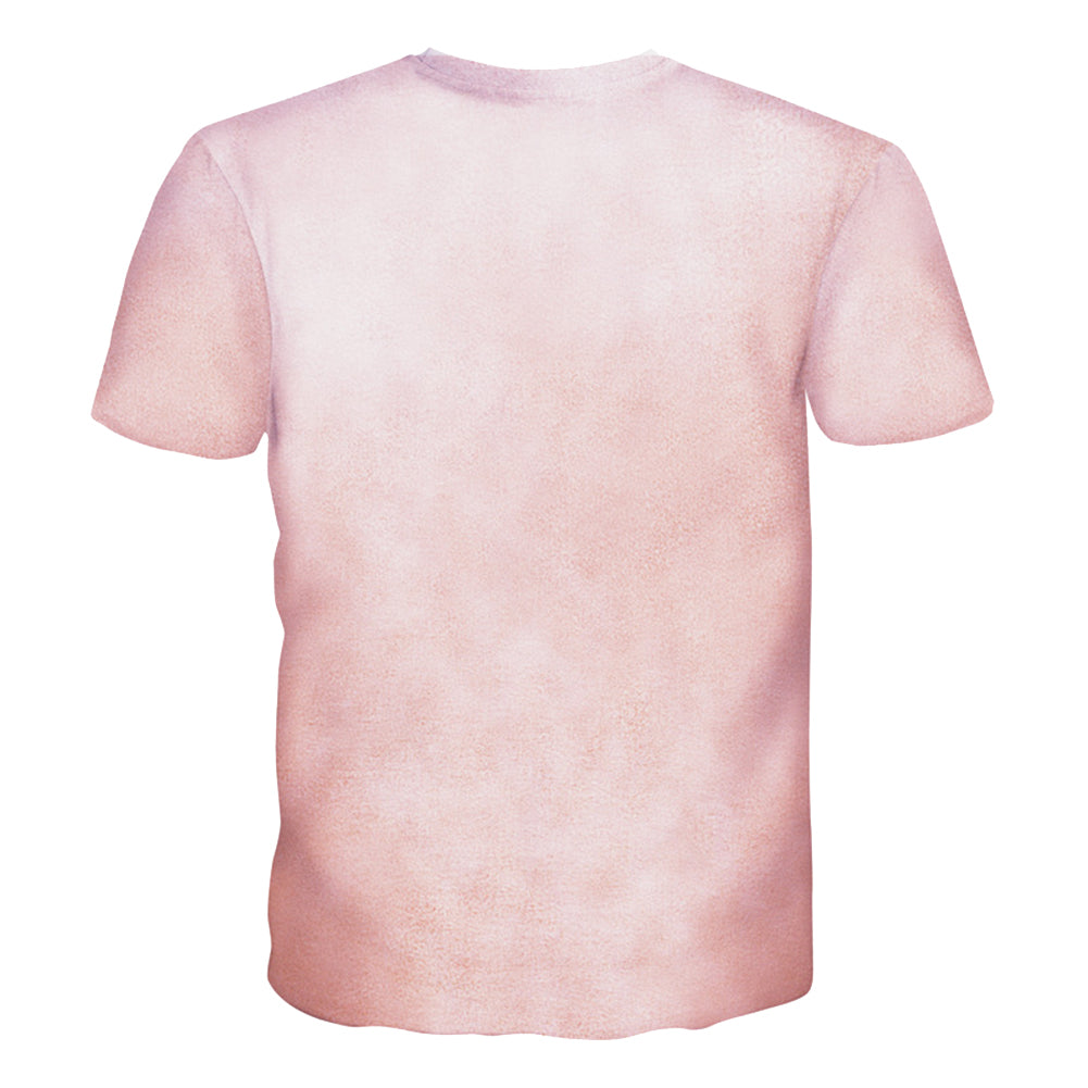 Funny 3D Muscle Print Summer Men's T-Shirt Short Sleeve Round Neck Tee Top