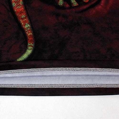 Men's Fashion Summer Cool Casual Short Sleeve O-neck 3D Lizard T-shirt Top