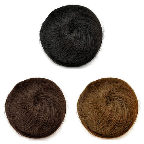 1Pc Women's Synthetic Fiber Hairpiece Hair Extension False Fake Hair Bun Wig