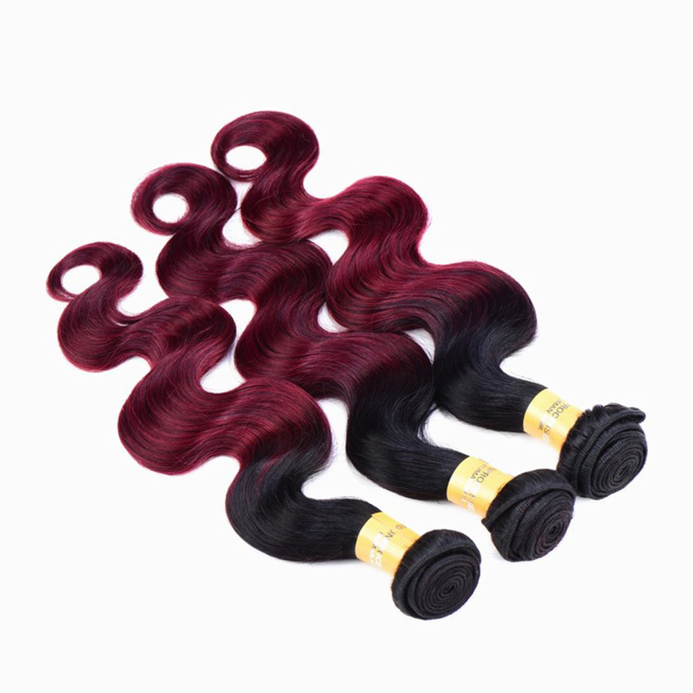 Brazilian Girls Long Wavy Ombre Human Hair Natural Curly Wig Hair Extension