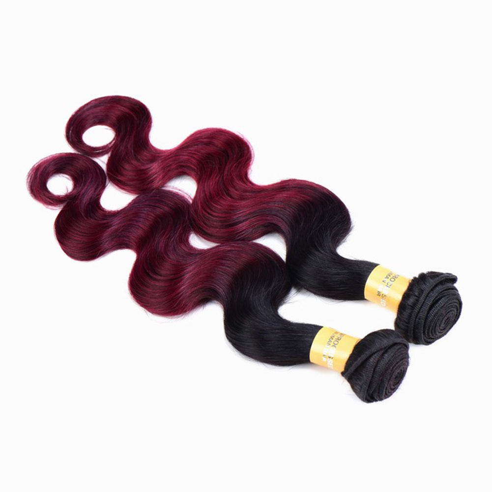 Brazilian Girls Long Wavy Ombre Human Hair Natural Curly Wig Hair Extension