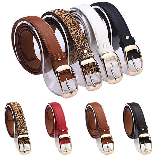 Women's Fashion Waist Belt Brand All-match Faux Leather Belts Casual Waistband Strap