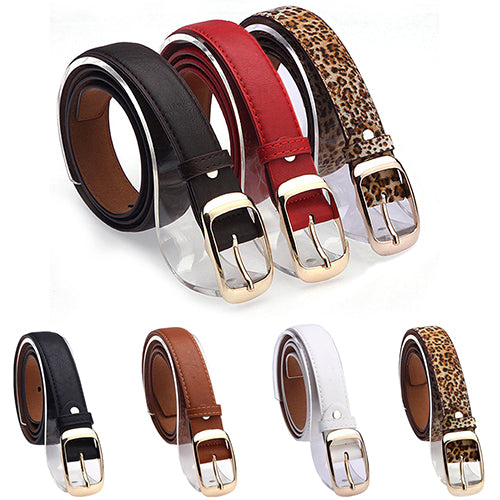 Women's Fashion Waist Belt Brand All-match Faux Leather Belts Casual Waistband Strap