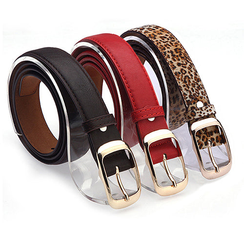 Women's Fashion Waist Belt Brand All-match Faux Leather Belts Casual Waistband Strap