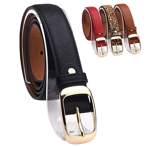 Women's Fashion Waist Belt Brand All-match Faux Leather Belts Casual Waistband Strap