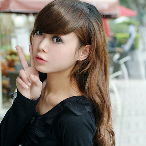 Women Clip in Hair Extensions Long Wavy Curly Hair 5 Clips Synthetic Wigs