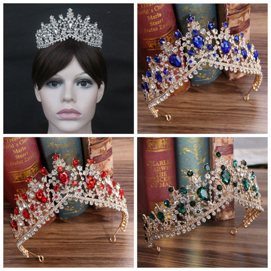 Wedding Bridal Tiara Wedding Hair Accessories Shining Rhinestones Crown Headband